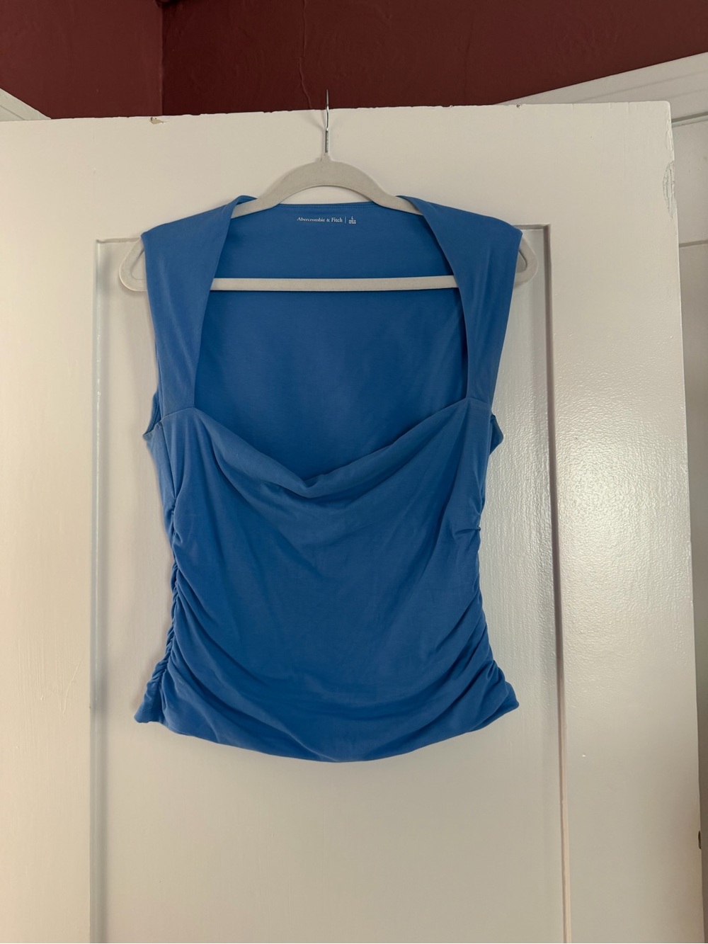 Abercrombie & Fitch Cowl Neck Blue Tank